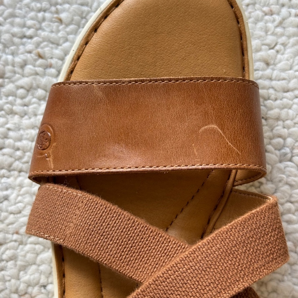 Brand New Born Comfort Sandals Chestnut, Size 10 - Picture 3 of 5